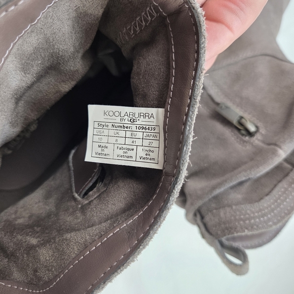 Ugg Shoes Koolaburra By Ugg Lorelei Ankle Grey Boots Size 10 - Picture 7 of 9